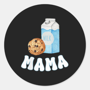 Mama Cookies Milk Sweet One 1. Geburtstag Familie Runder Aufkleber