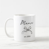 Mama | Coquette Black Bow and Baby's Foto Kaffeetasse (Links)
