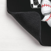 Mama Coquette Bow Game Day Baseball Softball Cheer Mousepad (Ecke)