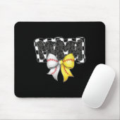 Mama Coquette Bow Game Day Baseball Softball Cheer Mousepad (Mit Mouse)