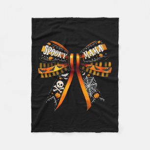 Mama Coquette Bow Pumpkin Niedlich Halloween Women Fleecedecke