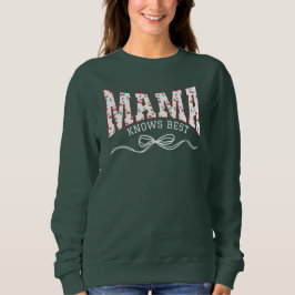 MAMA Coquette Cherries Personalisiert Sweatshirt