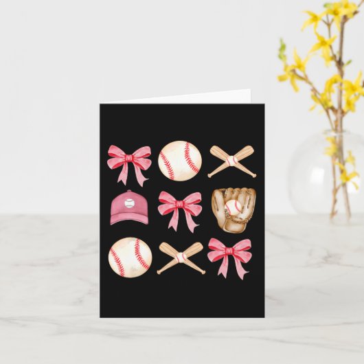 Mama Coquette Mothers Day Girls Baseball Mama Karte (Gelbe Blume)