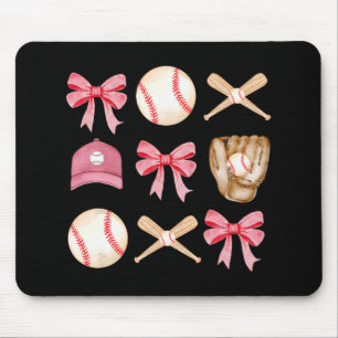 Mama Coquette Mothers Day Girls Baseball Mama Mousepad