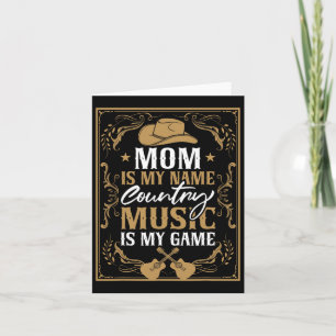 Mama Country Music Gitarre tanzen Karte