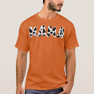 Mama Cow Print Cow Muster Bauer Mama Mothe T-Shirt