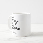 Mama Custom Est. Jahr Minimale Mama Mutter Mama Kaffeetasse (Vorderseite Links)