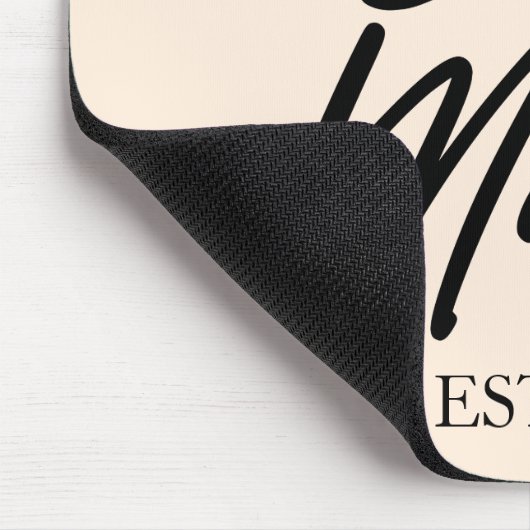 Mama Custom Est. Jahr Minimale Mama Mutter Mama Mousepad (Ecke)