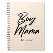 Mama Custom Est. Jahr Minimale Mama Mutter Mama Notizblock (Vorderseite)