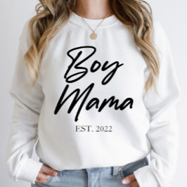 Mama Custom Est. Jahr Minimale Mama Mutter Mama Sweatshirt