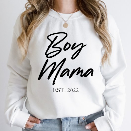Mama Custom Est. Jahr Minimale Mama Mutter Mama Sweatshirt