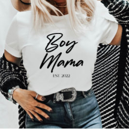 Mama Custom Est. Jahr Minimale Mama Mutter Mama T-Shirt