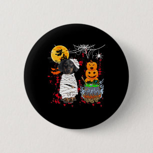 Mama Dackel Hund Halloween Hund Beängstigende Pump Button