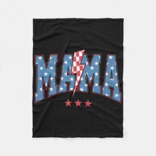 Mama Dada Mini 4. Juli Amerikanische Familie Match Fleecedecke