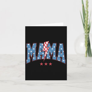 Mama Dada Mini 4. Juli Amerikanische Familie Match Karte