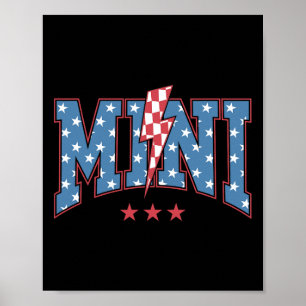 Mama Dada Mini 4. Juli Amerikanische Familie Match Poster