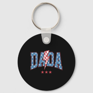 Mama Dada Mini 4. Juli Amerikanische Familie Match Schlüsselanhänger