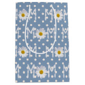 Mama Daisy auf Polka Dots mittelgroße Geschenktasc Mittlere Geschenktüte (Vorderseite)