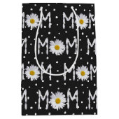 Mama Daisy auf Polka Dots mittelgroße Geschenktasc Mittlere Geschenktüte (Vorderseite)