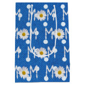 Mama Daisy auf Polka Dots mittelgroße Geschenktasc Mittlere Geschenktüte (Rückseite)