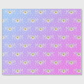 Mama Daisy auf Polka Dots Wrapping Paper Geschenkpapier (Flach)