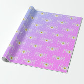 Mama Daisy auf Polka Dots Wrapping Paper Geschenkpapier (Ungerollt)