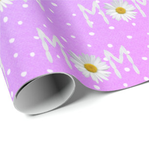 Mama Daisy auf Polka Dots Wrapping Paper Geschenkpapier