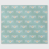 Mama Daisy auf Polka-Punkten Geschenkpapier (Flach)