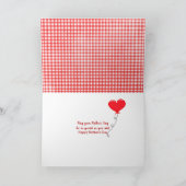 Mama Daisy auf Rot-Weiß-Gingham Karte (Innenseite)