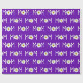 Mama Daisy Blume und Blätter Geschenkpapier (Flach)