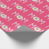 Mama Daisy Blume und Blätter Geschenkpapier (Ecke)