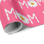 Mama Daisy Blume und Blätter Geschenkpapier (Rolleneckpunkt)