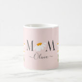 Mama daisy Blütendusche neues Baby pink Kaffeetasse (Mittel)