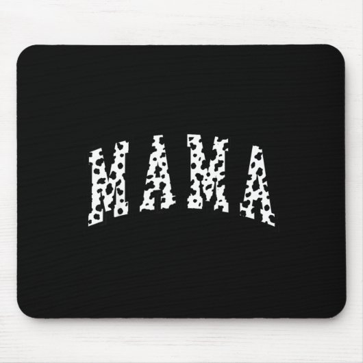 Mama Dalmatiner Muster Mutti Lustig Frohe Mutterta Mousepad (Vorne)