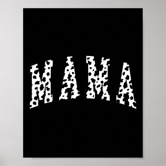Mama Dalmatiner Muster Mutti Lustig Frohe Mutterta Poster (Vorne)