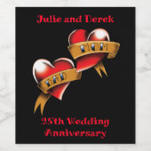 Mama & Dan-Party Weinetikett (Einzelnes Label)