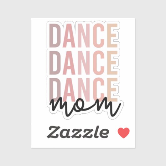 Mama | Dance Mama | Dancer Mama Gift Aufkleber (Blatt)