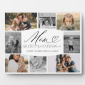 Mama dankbar für jeden Augenblick FotoCollage Fotoplatte (Vorderseite)