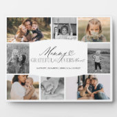 Mama dankbar für jeden Moment FotoCollage Fotoplatte (Vorderseite)