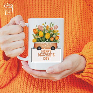 Mama, danke, dass Sie Bouquet-Muttertagskaffee pfi Tasse