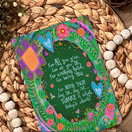 Mama danke, dass Sie Hübsches Blumenkohl zitieren Karte