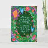 Mama danke, dass Sie Hübsches Blumenkohl zitieren Karte (Vorderseite)