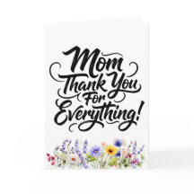 Mama Danke Für Alles Aquarell Wildblume