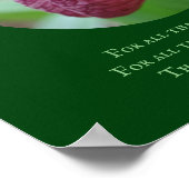 Mama danke Ihnen Liebe Pink Lady Slipper Personali Poster (Ecke)