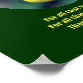 Mama Danke Liebe Lady Slipper Personalisiert Poster (Ecke)