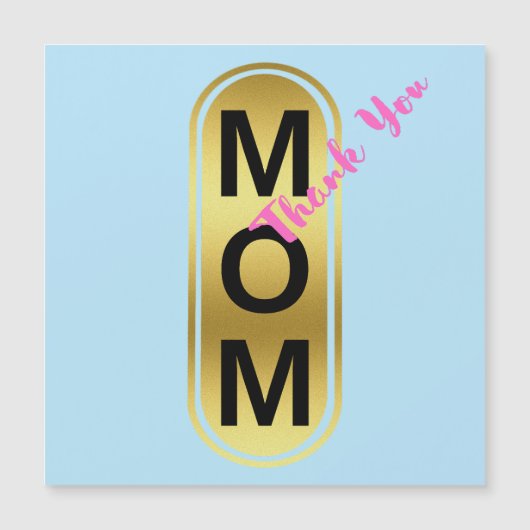Mama, danke! magnetkarte (Vorderseite)