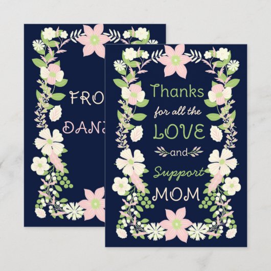 Mama Dankeschön Karte (Vorne/Hinten)