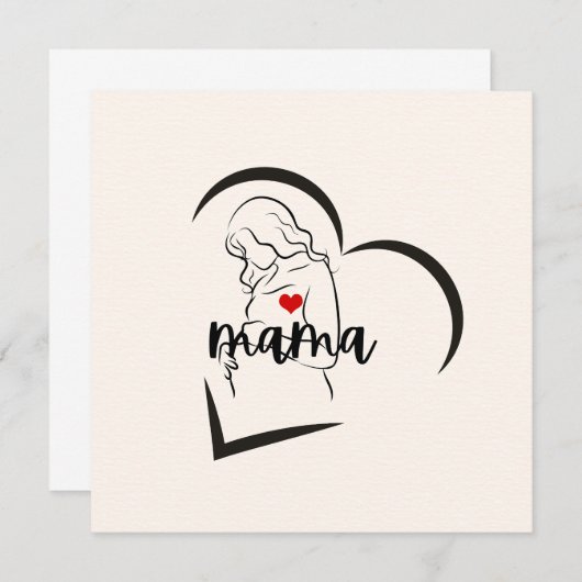 MAMA DANKESKARTE (Vorne/Hinten)