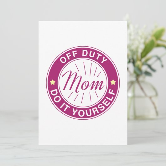 Mama Dankeskarte (Stehend Vorderseite)