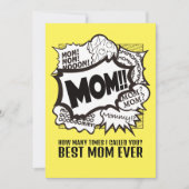 MAMA! Dankkarten für den Muttertag Einladung (Vorderseite)